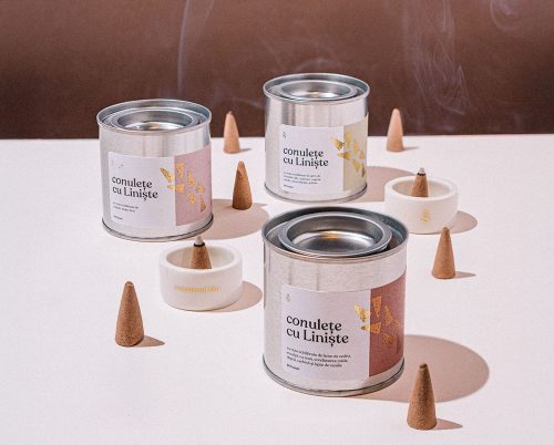 conulețe cu Liniște (con parfumat, incense)